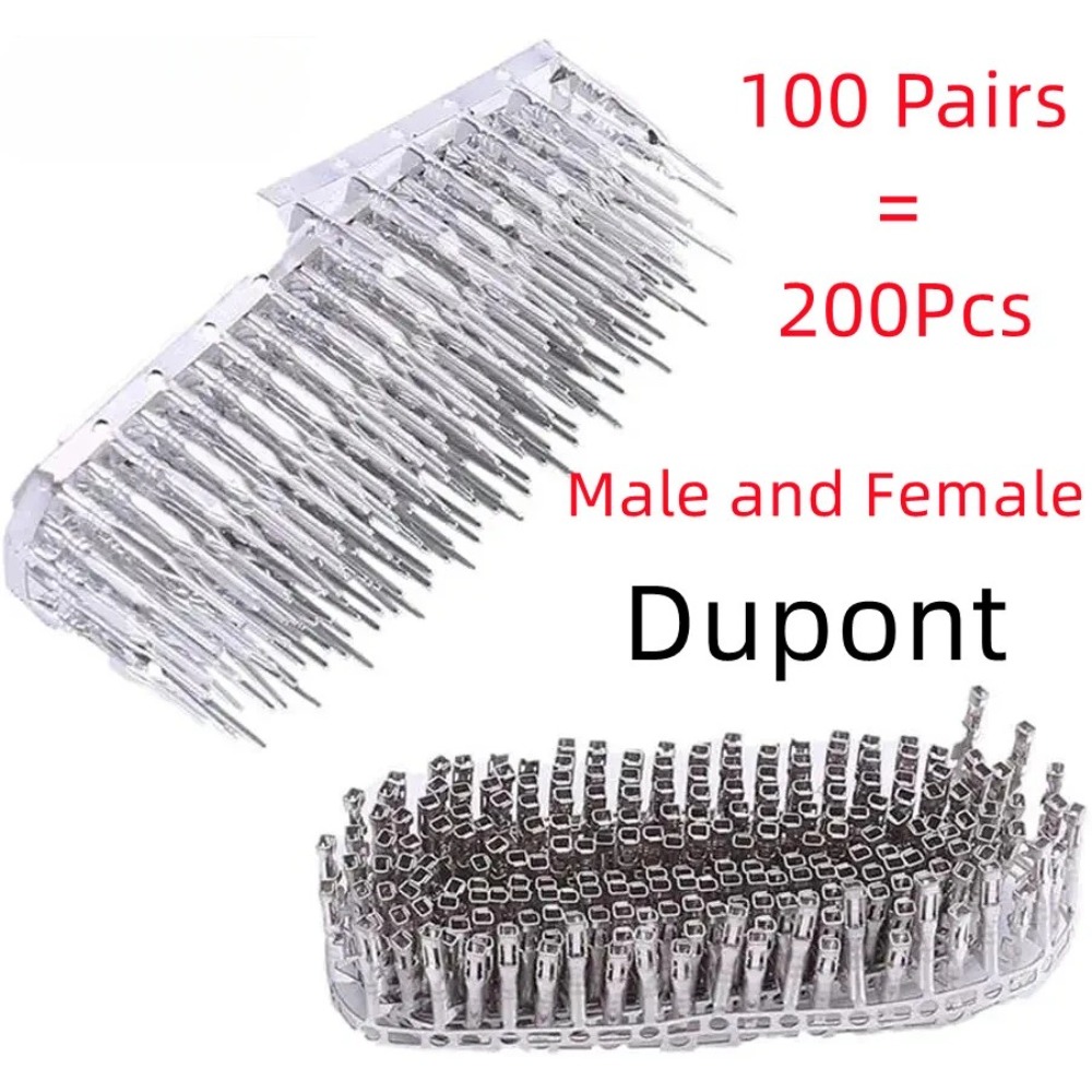 Jumper Wire Kit - 100 par złącze Dupont 2.54mm przewód