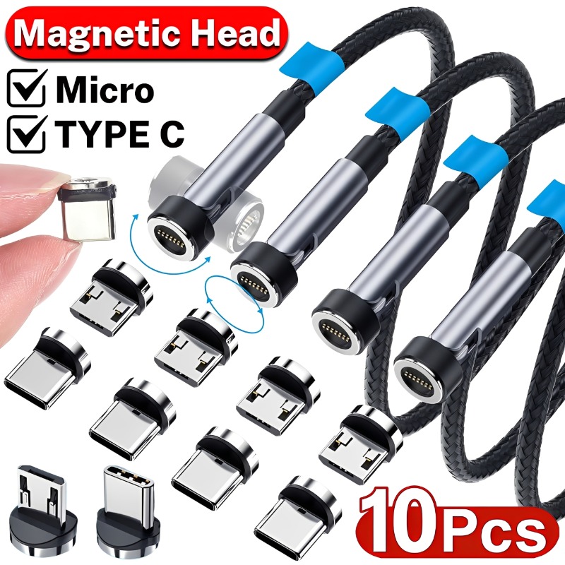 Micro Usb Cable - 10/1 SZT. Magnetyczne końcówki złącza Micro