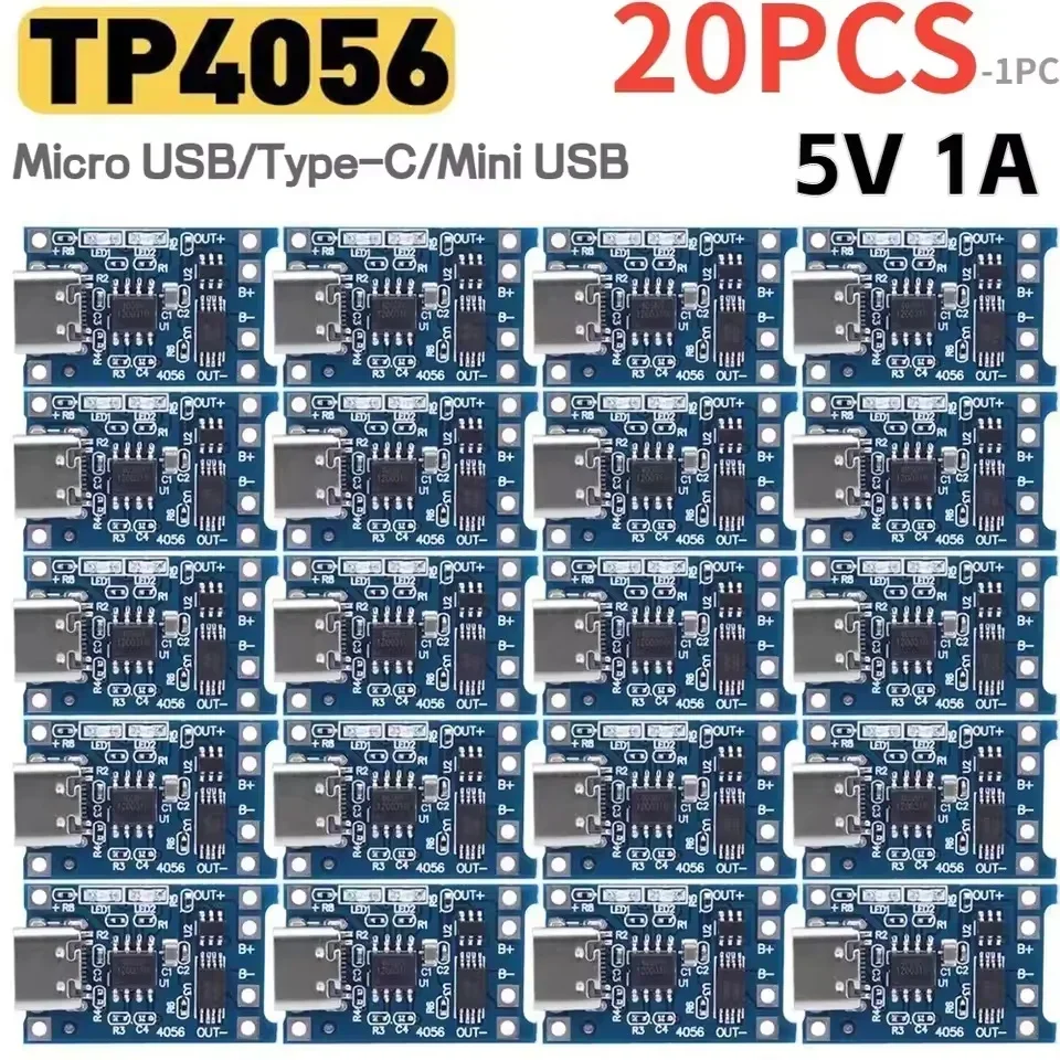 Tp4056 Module - 1-20 SZT. Moduł ładowarki do baterii