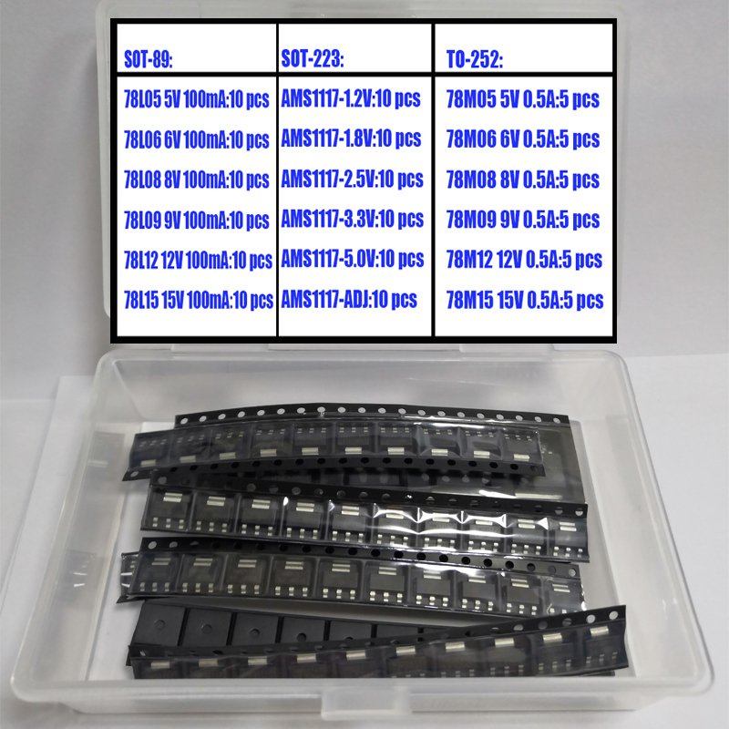 Ams1117 Module - Asortyment regulatorów napięcia SMD SOT89 SOT223
