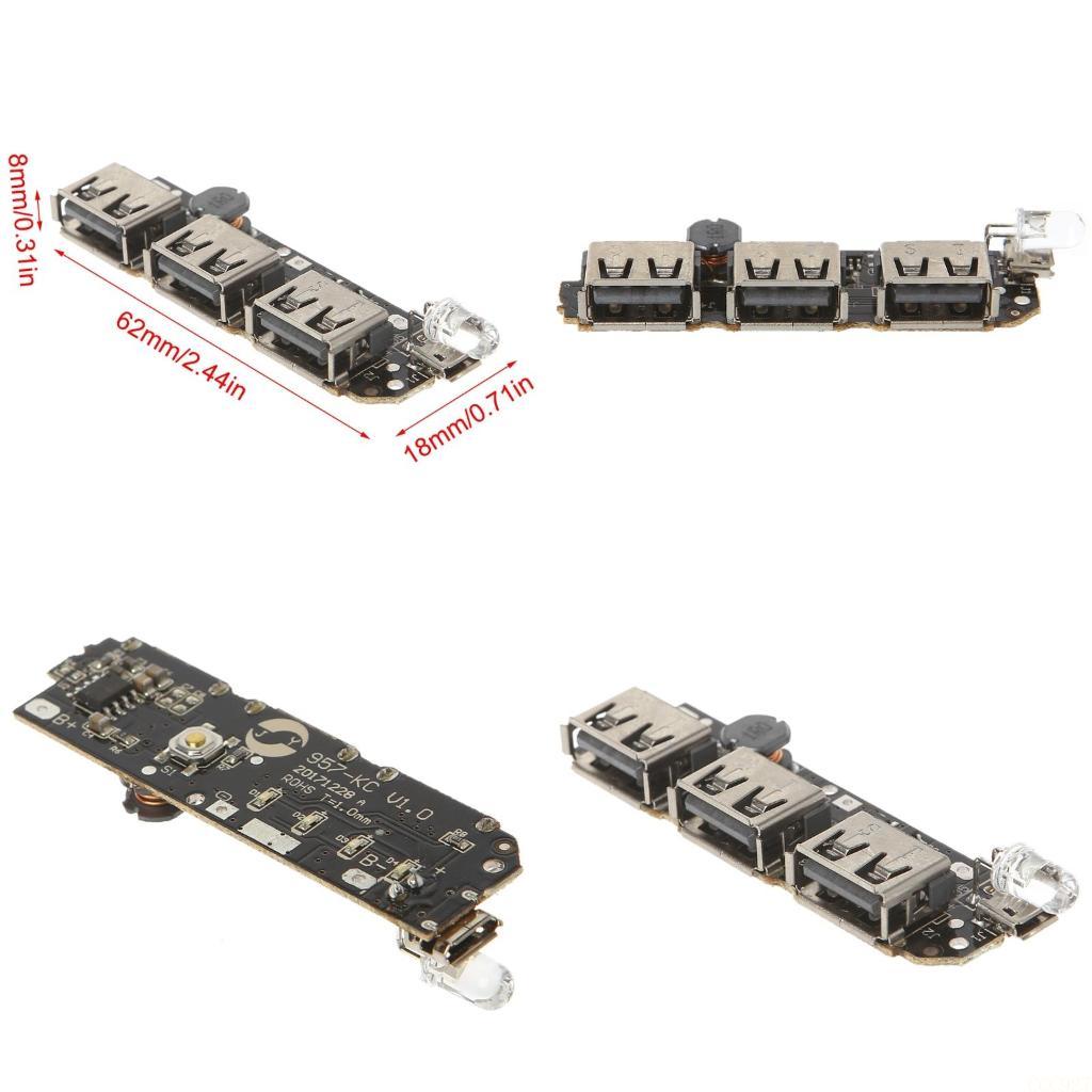 Li Ion Charger Module - B03F 5V 2.1A 3 USB ładowarka