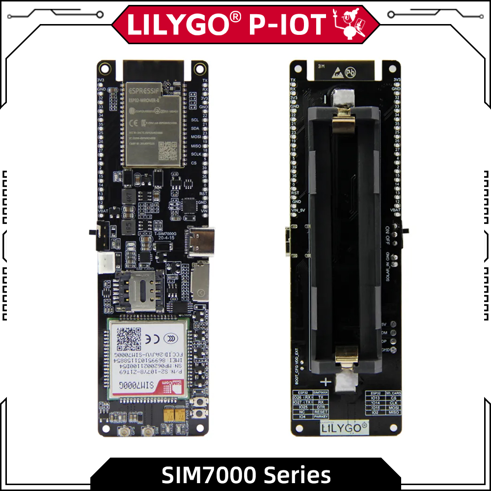 Esp32 Battery Holder Lipo - LILYGO® TTGO T-SIM7000G Płyta rozwojowaTTGO ESP32