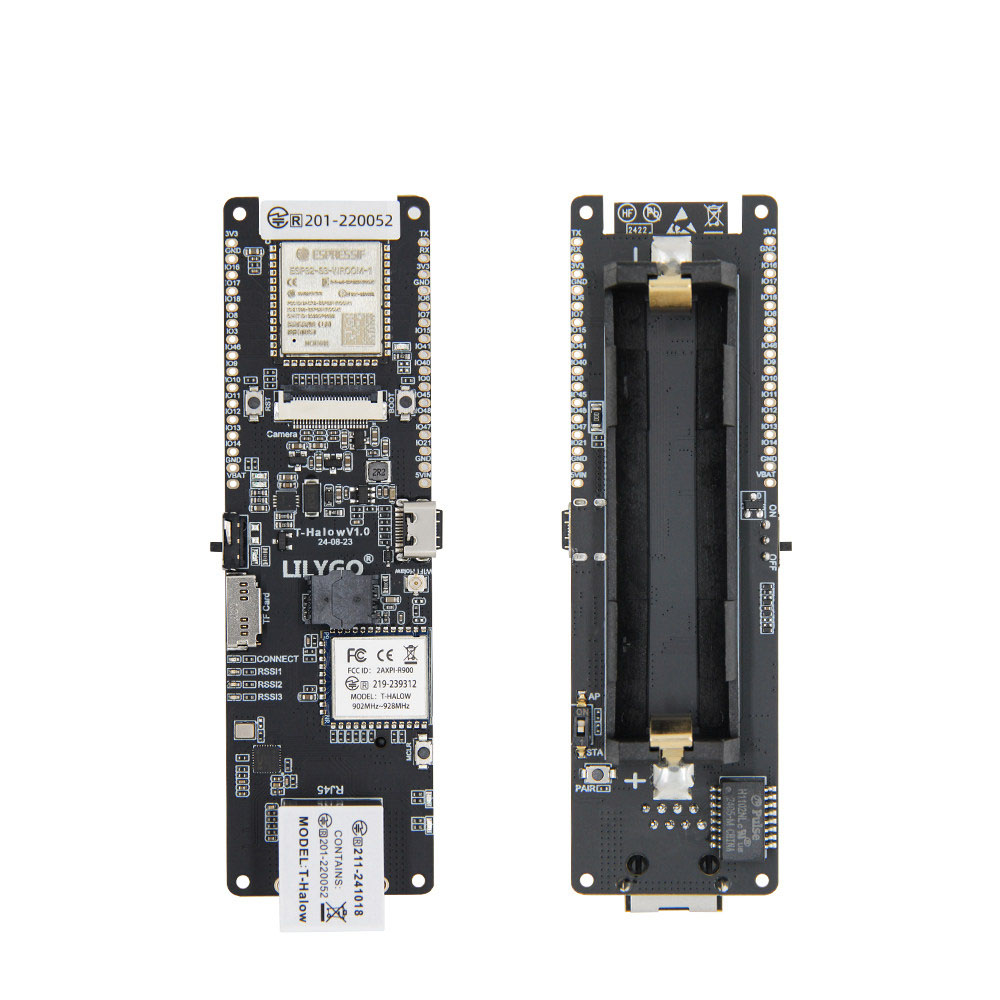 Esp32 Battery Holder Lipo - Płytka rozwojowa LILYGO T-Halow ESP32-S3 875M/915M/920M