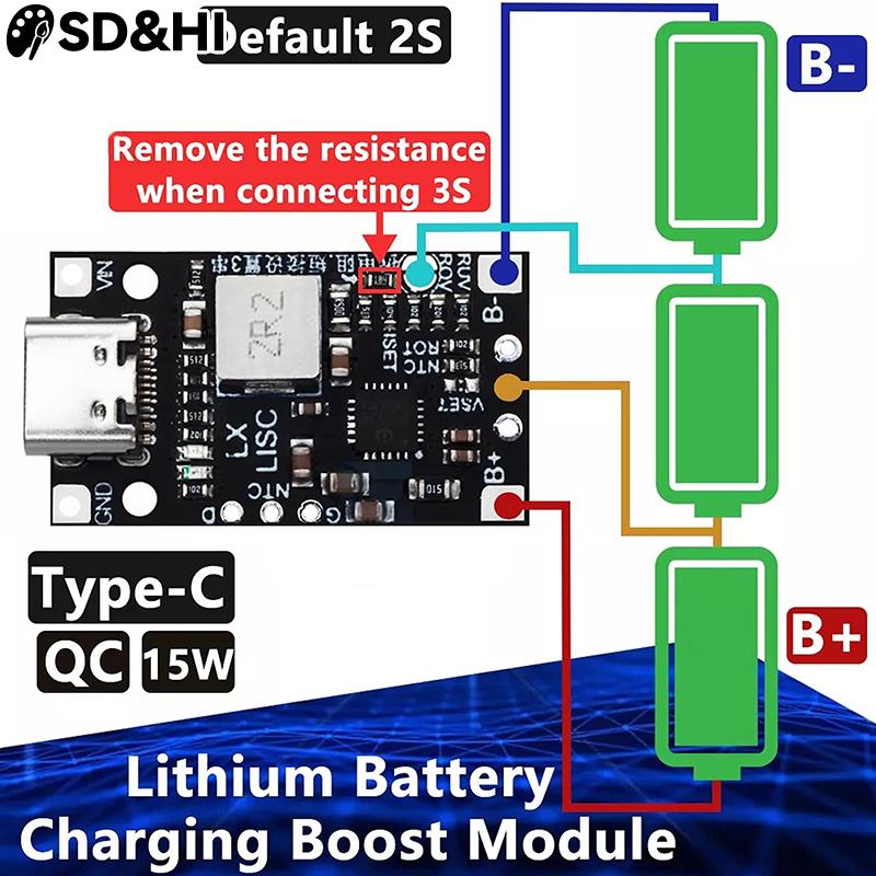 1pc typu-C 2S 3S 8.4V 12.6V zw – Li Ion Charger Module recenzja i cena