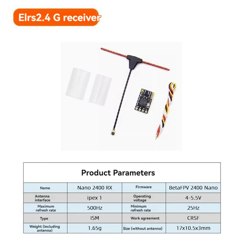 Odbiornik ABXE-5X ELRS 2,4 GHz – Antenna 2.4Ghz recenzja i cena