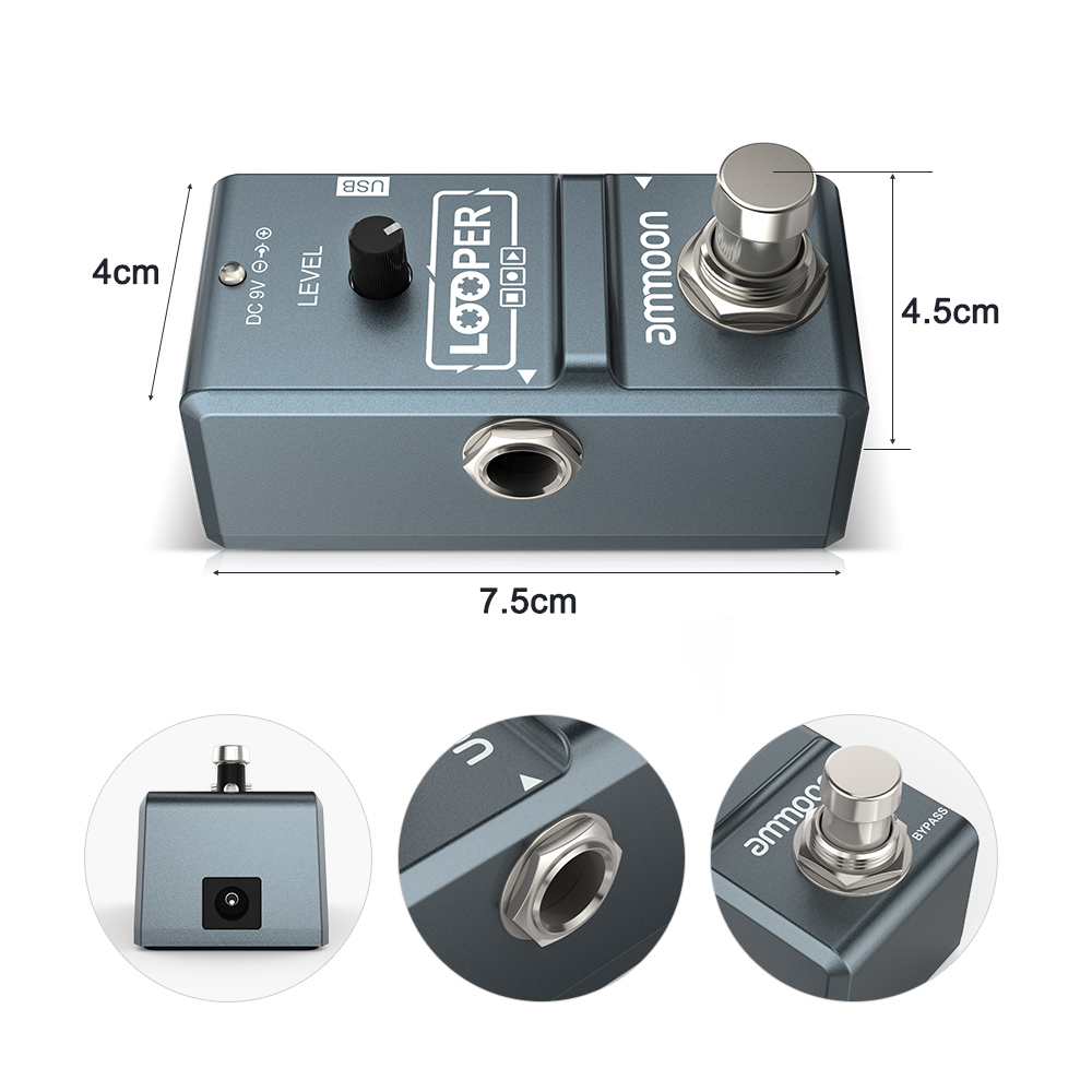 Ammoon AP-09 Nano Looper stroi – Micro Usb Cable recenzja i cena