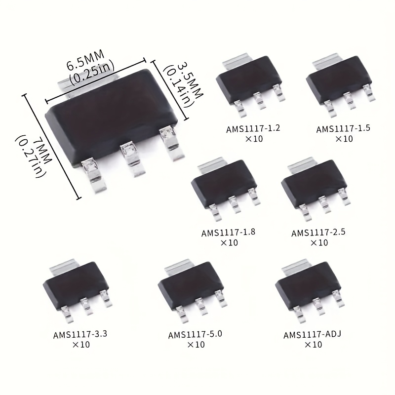 Zestaw 70 szt. Regulatorów Nap – Ams1117 Module recenzja i cena