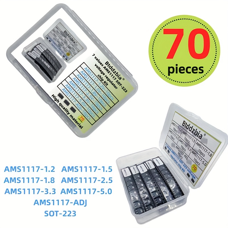 Zestaw 70 szt. Regulatorów Nap – Ams1117 Module recenzja i cena
