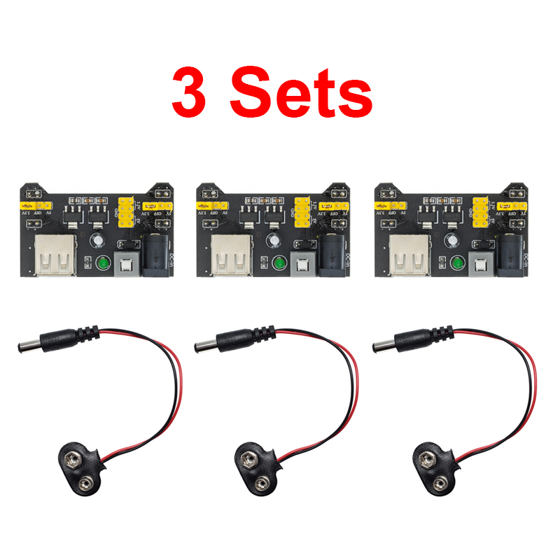 3 Zestawy 3.3V 5V MB102 Bezlut – Breadboard 400 Point recenzja i cena