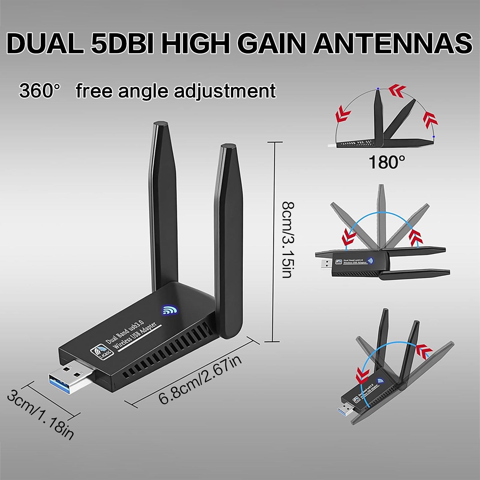 Adapter WiFi USB 1300Mbps Dual – Antenna 2.4Ghz recenzja i cena