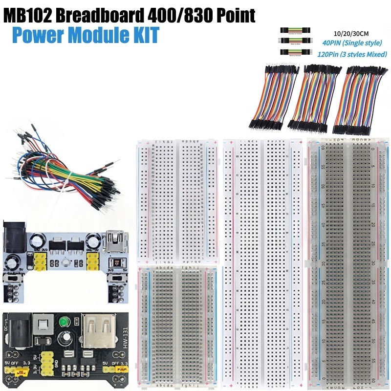 Płytka stykowa MB-102 MB102 40 – Breadboard 400 Point recenzja i cena